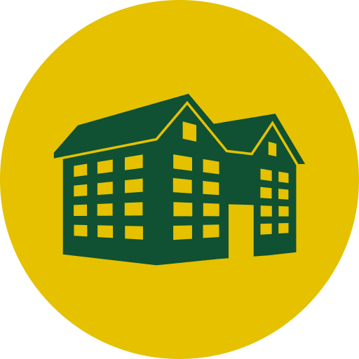 Brick house exterior icon