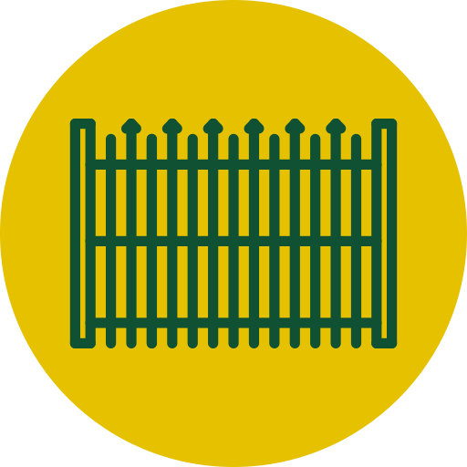 Icon representing metal fence cleaning
