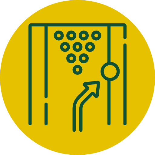 Icon representing gutter debris removal