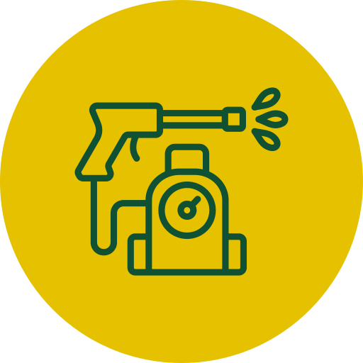 Icon representing professional brick cleaning equipment