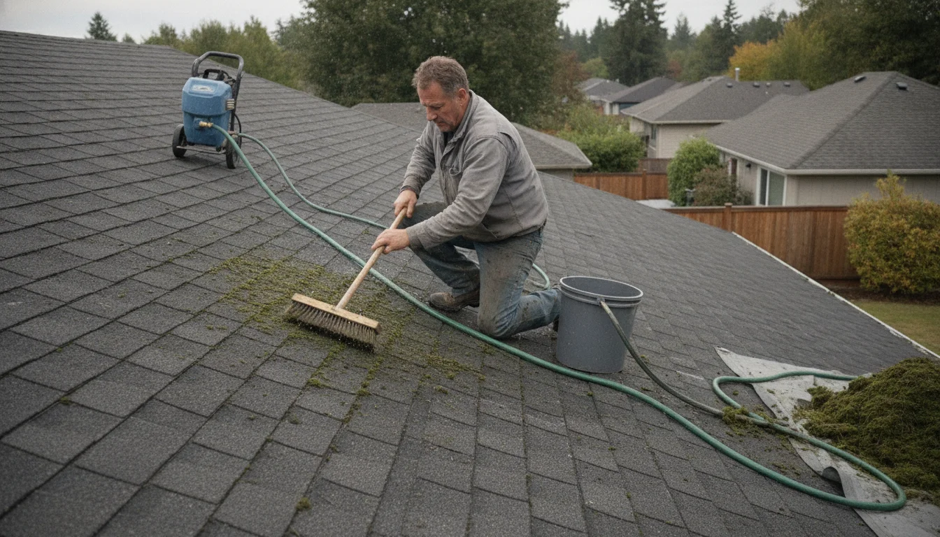 Richmond roof moss removal: how to clean shingles safely without damage | Pressure Washing Richmond VA