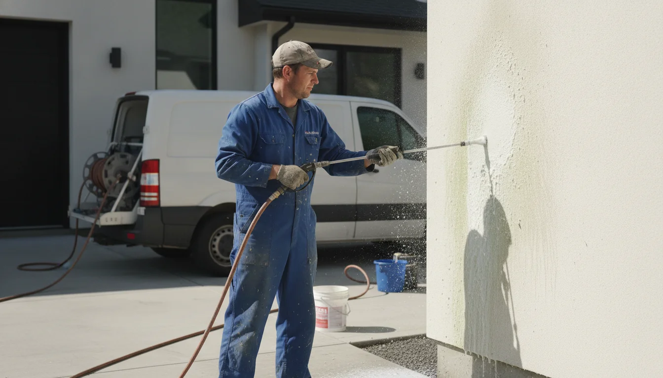 Professional soft washing of stucco in Richmond — Pressure Washing Richmond VA
